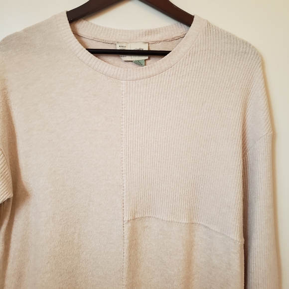 Anthropologie Saturday Sunday Ivory snowmass patchwork lace sweater size S - Picture 5 of 12